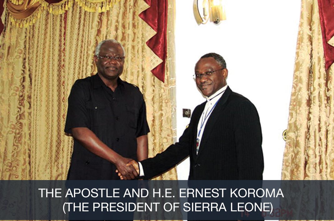 Apostle with Ernest Koroma